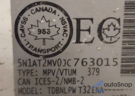 2018 Nissan Rogue S/Sl/Sv from USA, damaged, VIN 5N1AT2MV0JC763015